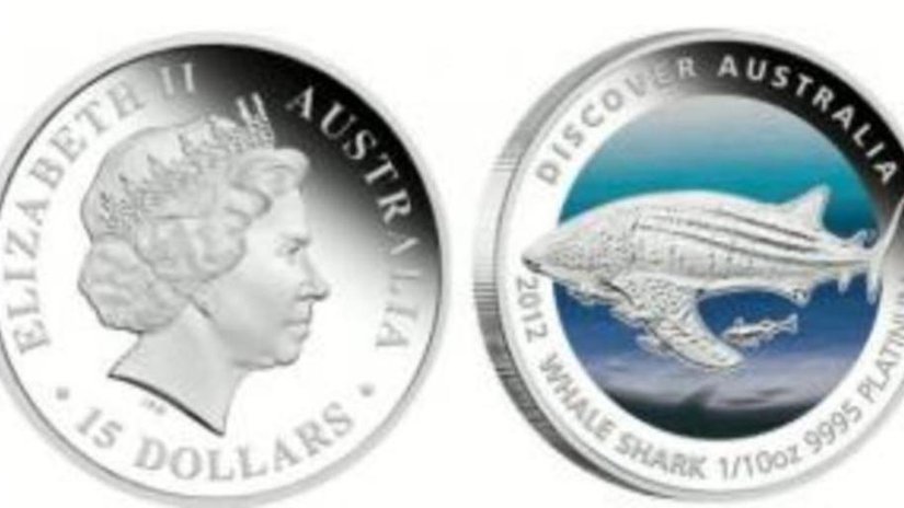 Пополнение серии «Открой Австралию» - платиновая монета «Китовая акула»