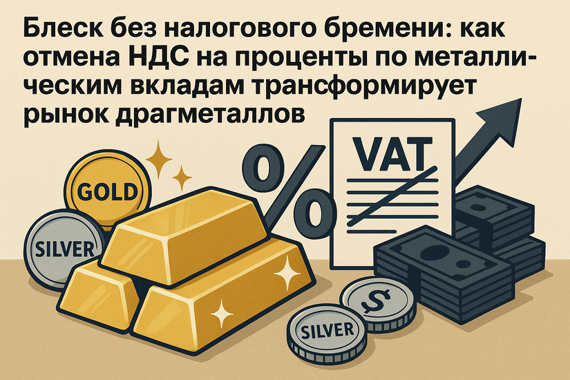 Блеск без налогового бремени: как отмена НДС на проценты по металлическим вкладам трансформирует рынок драгметаллов