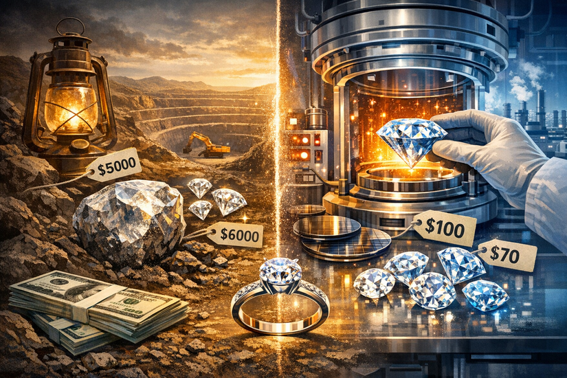 Искусственные бриллианты: путь от экзотики к массовой бижутерии