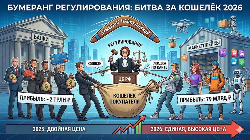 Бумеранг регулирования: Как спор банков и маркетплейсов изменит цены в 2026 году