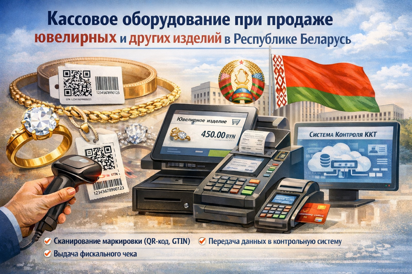 О применении кассового оборудования при реализации ювелирных и других изделий в Республике Беларусь