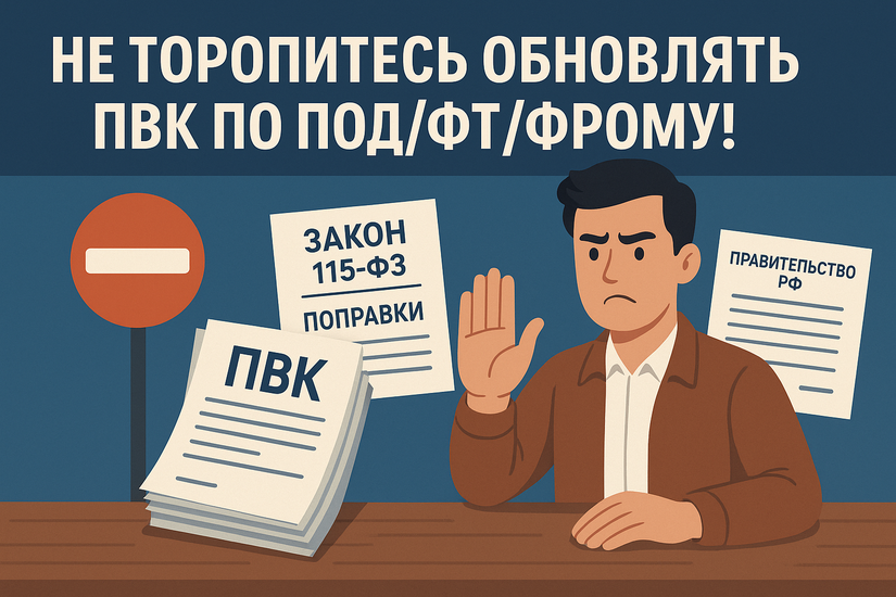 Не торопитесь обновлять ПВК по ПОД/ФТ/ФРОМУ!