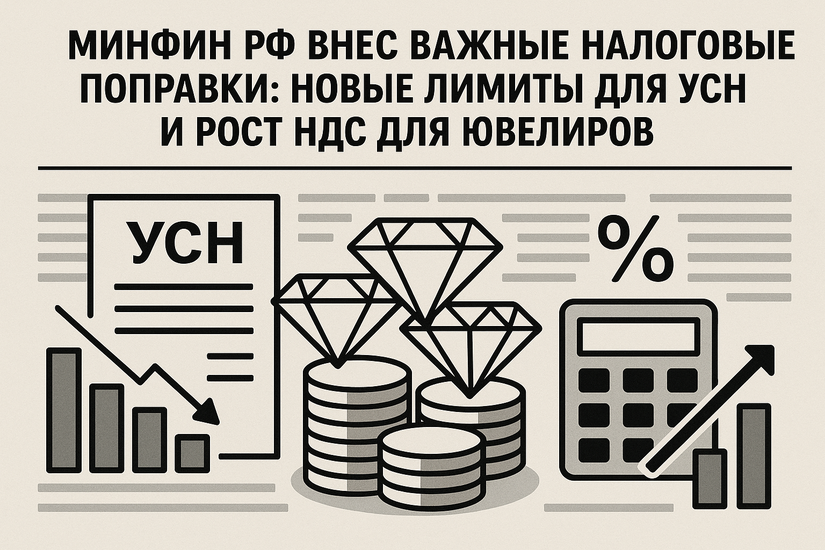 Минфин РФ внес важные налоговые поправки: новые лимиты для УСН и рост НДС для ювелиров