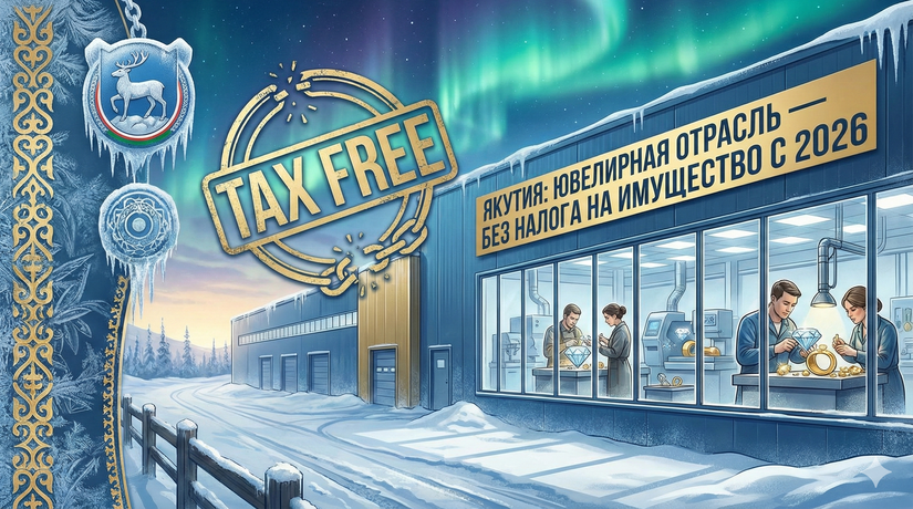 Якутия обнуляет налог на имущество для ювелирной отрасли с 2026 года