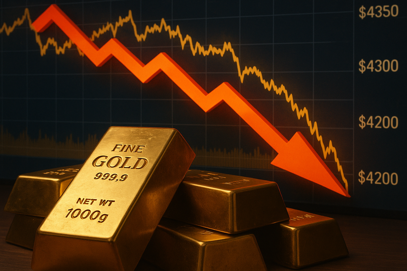 Резкое падение цен на золото: коррекция после исторического максимума
