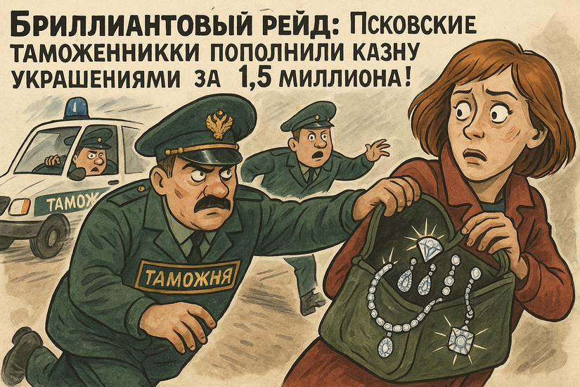 Бриллиантовый рейд: Псковские таможенники пополнили казну украшениями за 1,5 миллиона!