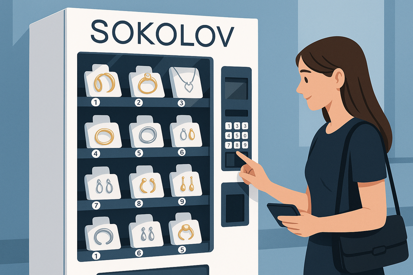 SOKOLOV выходит в вендинг: ювелирные изделия теперь можно купить в автоматах