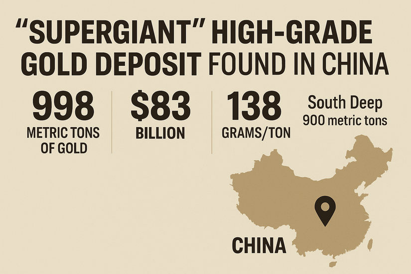 Геологи нашли «сверхгигантское месторождение высокосортного золота», которое может стать крупнейшим на Земле.