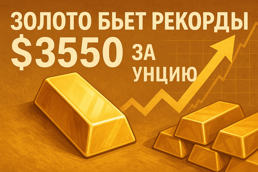 Золото бьет рекорды: цена превысила $3550 за унцию