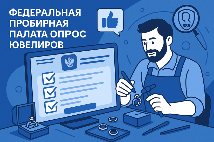 Федеральная пробирная палата проводит опрос ювелиров