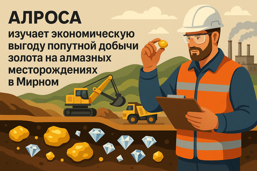 АЛРОСА изучает экономическую выгоду попутной добычи золота на алмазных месторождениях в Мирном