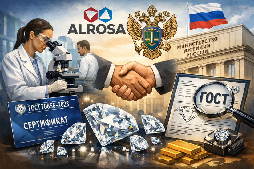 Единый ГОСТ вместо частных оценок: АЛРОСА будет сертифицировать бриллианты через структуры Минюста