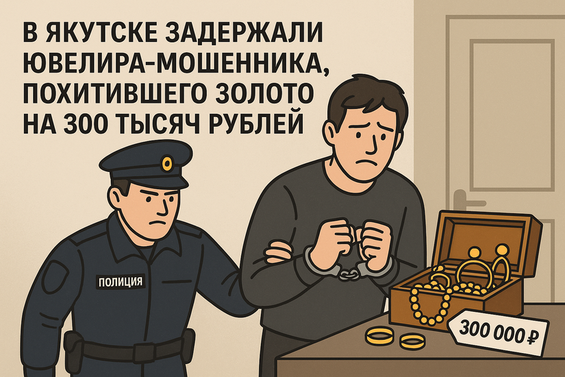 В Якутске задержали ювелира-мошенника, похитившего золото на 300 тысяч рублей