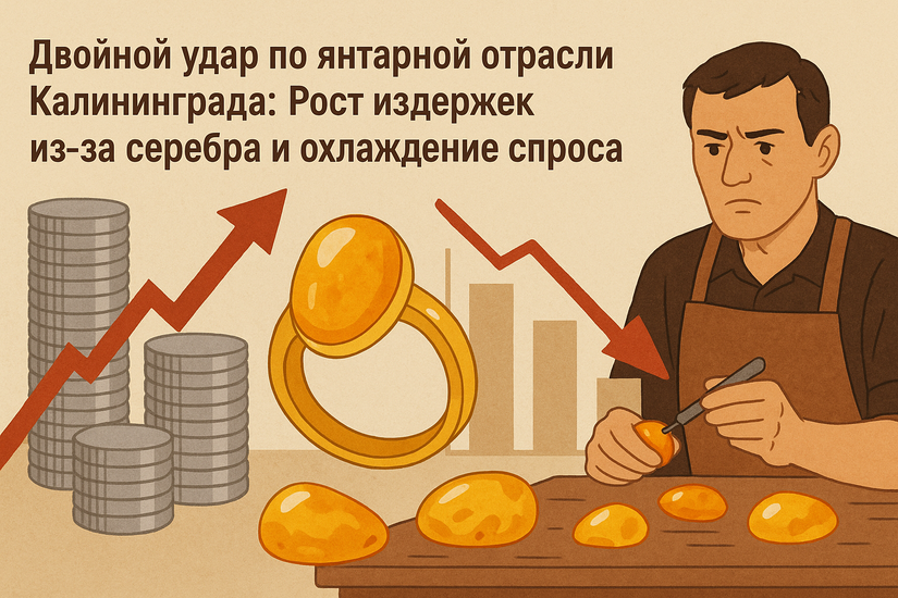 Двойной удар по янтарной отрасли Калининграда: Рост издержек из-за серебра и охлаждение спроса