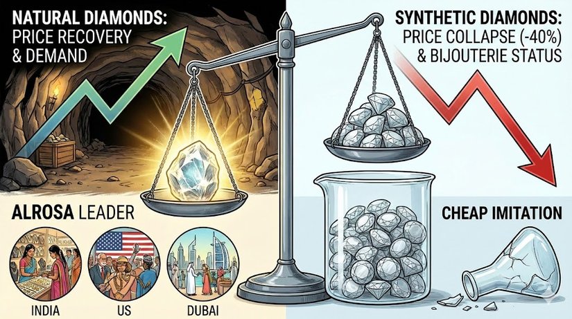 Глава «АЛРОСА»: Рынок алмазов стабилизируется, а пузырь «синтетики» сдувается