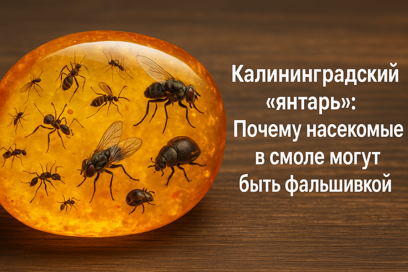 Калининградский "янтарь": Почему насекомые в смоле могут быть фальшивкой