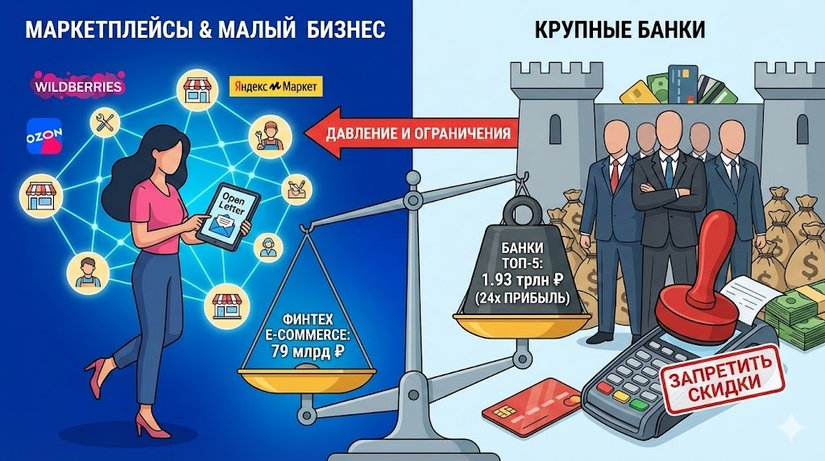 «Это приведет к разгону инфляции»: Татьяна Ким ответила на претензии банков к маркетплейсам в открытом письме