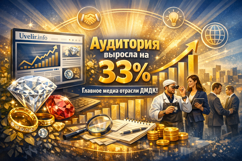 Аудитория портала Uvelir.info выросла на 33%: статус главного медиа отрасли ДМДК подтвержден