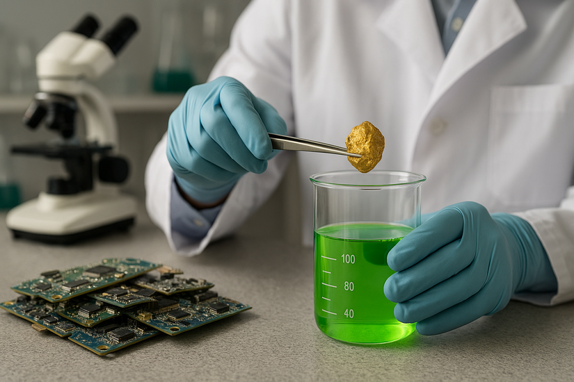 "Зеленое золото": Ученые нашли экологичный способ извлекать драгоценный металл из электроники