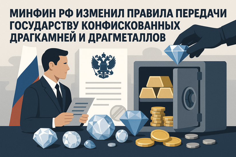 Минфин РФ изменил правила передачи государству конфискованных драгкамней и драгметаллов