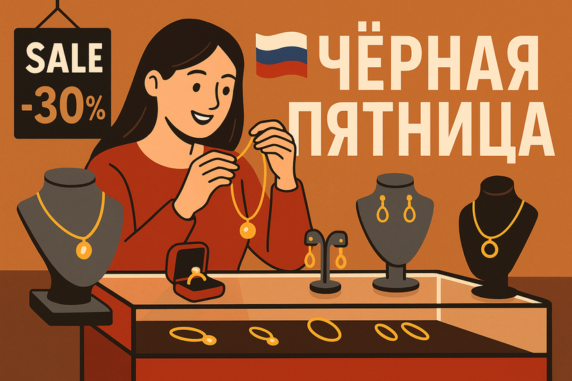 Российский ювелирный ритейл активно готовится к «Чёрной пятнице»