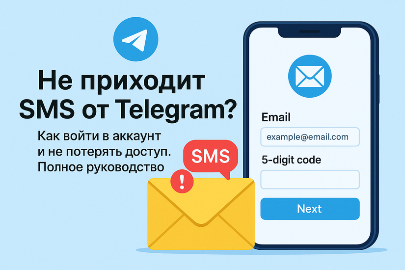 Не приходит СМС от Telegram? Как войти в аккаунт и не потерять доступ. Полное руководство