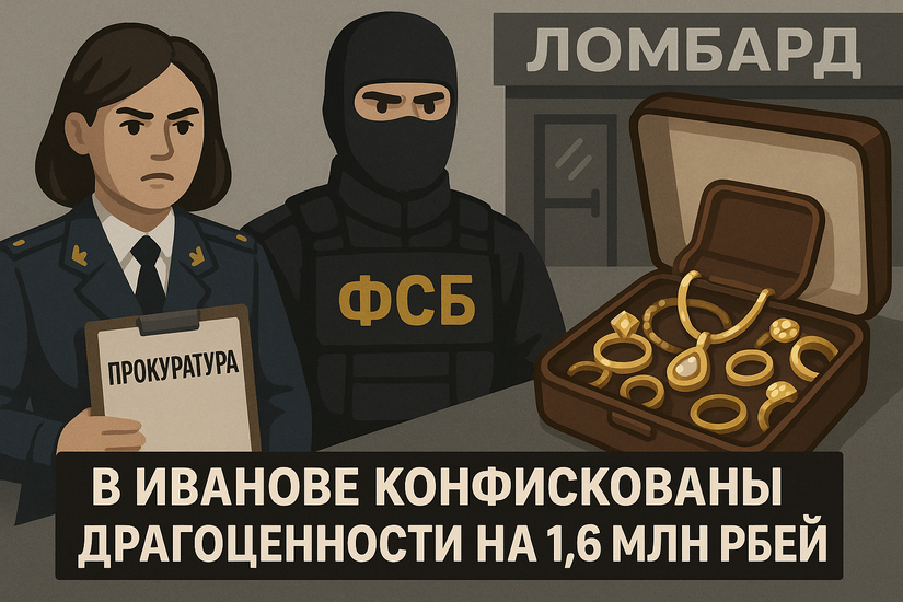 В Иванове конфискованы драгоценности на 1,6 млн рублей: Прокуратура и ФСБ пресекли незаконную торговлю в ломбарде