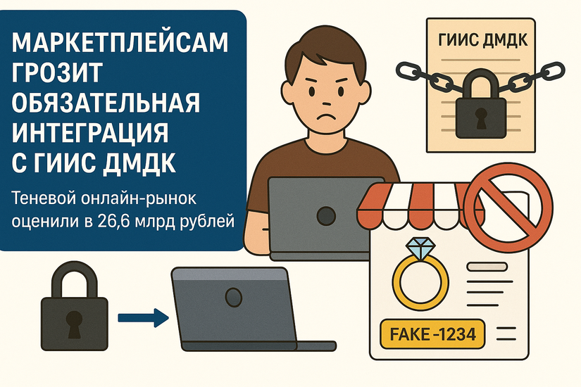 Маркетплейсам грозит обязательная интеграция с ГИИС ДМДК: общественники оценили теневой онлайн-рынок в 26,6 млрд рублей