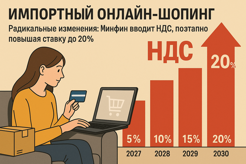 Импортный онлайн-шопинг ждут радикальные изменения: Минфин вводит НДС, поэтапно повышая ставку до 20%