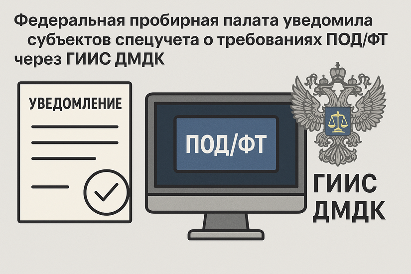 Федеральная пробирная палата уведомила субъектов спецучета о требованиях ПОД/ФТ через ГИИС ДМДК