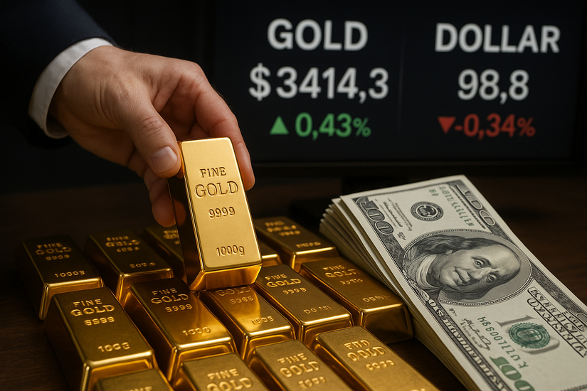 Инвесторы выбирают золото, отказываясь от доллара
