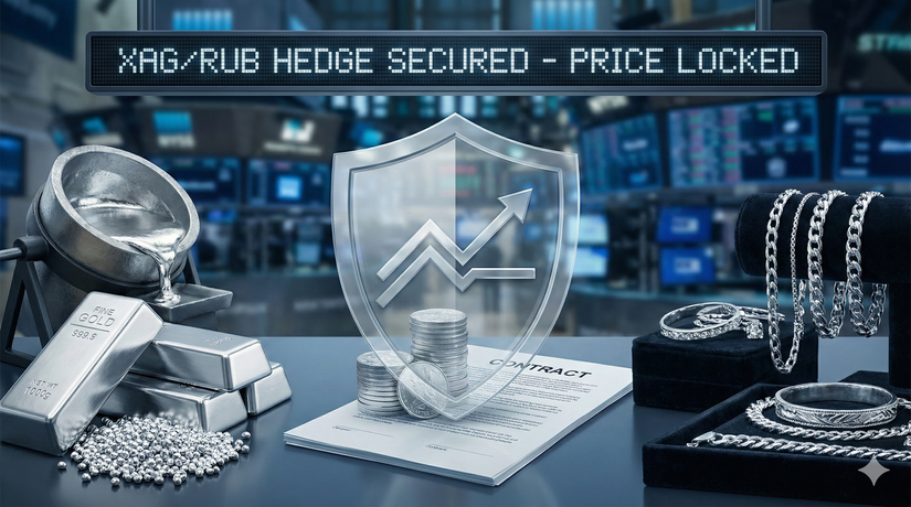 Сбербанк реализовал первую сделку по хеджированию серебра для крупного ювелирного производства