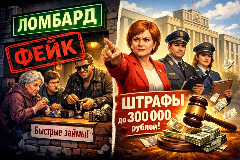 В Госдуме предложили ввести крупные штрафы за фейковые вывески «Ломбард»