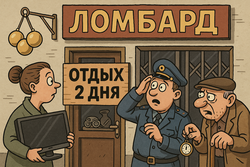 Российским ломбардам объявлен двухдневный выходной