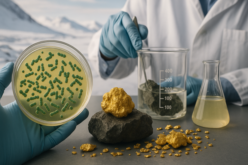 Биотехнология для добычи золота: как микробы помогут в Арктике и не только