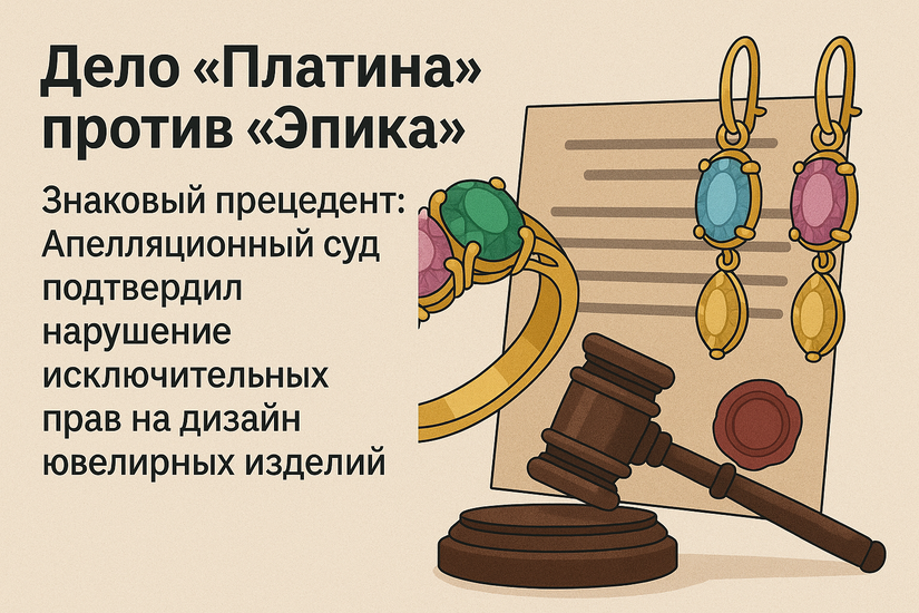 Знаковый прецедент: Апелляционный суд подтвердил нарушение исключительных прав на дизайн ювелирных изделий