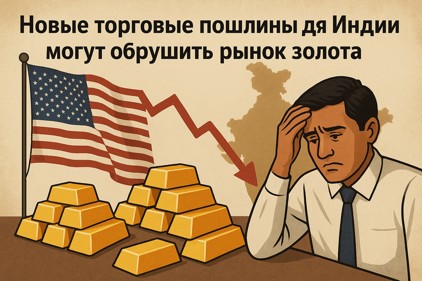 Новые торговые пошлины для Индии могут обрушить рынок золота