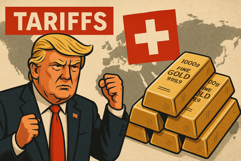 Пошлины Трампа на золотые слитки: удар по Швейцарии и рост цен на мировом рынке