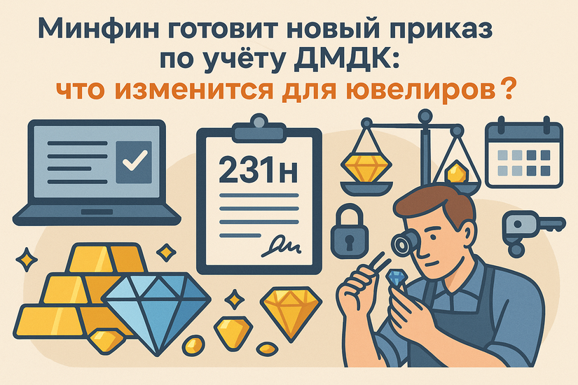 Минфин РФ готовит новый приказ по учёту ДМДК: что изменится для ювелиров?