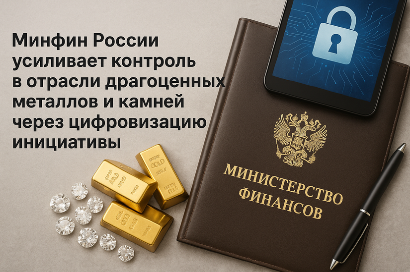 Минфин России усиливает контроль в отрасли драгоценных металлов и камней через цифровизацию и новые законодательные инициативы