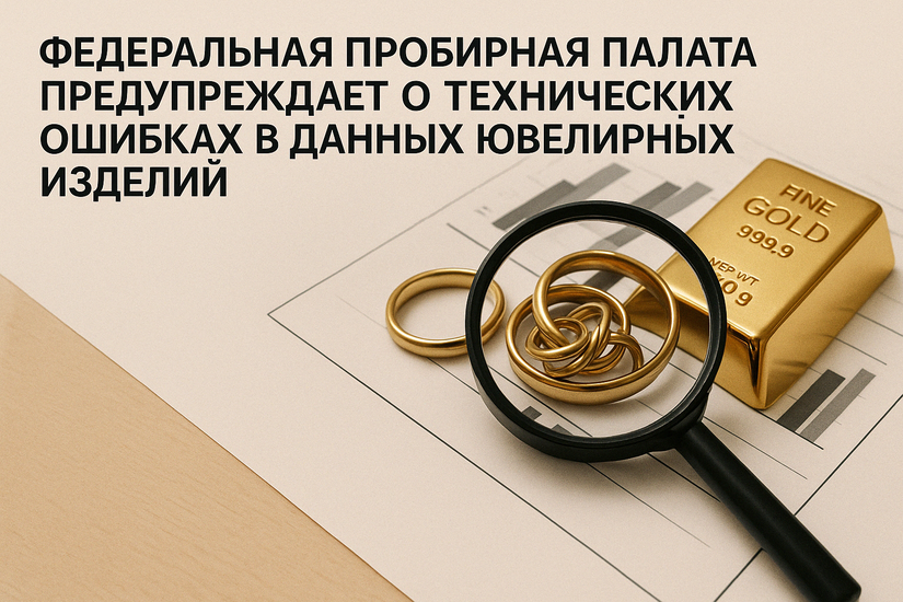 Федеральная пробирная палата предупреждает о технических ошибках в данных ювелирных изделий