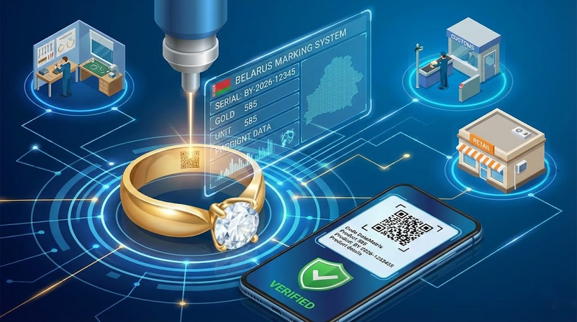 Ювелирный рынок Беларуси переходит на «цифру»: с 2026 года вводится тотальная маркировка изделий