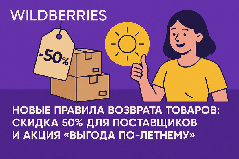 Wildberries вводит новые правила возврата товаров: скидка 50% для поставщиков и акция "Выгода по-летнему"