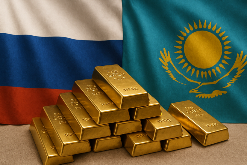 Россия значительно нарастила импорт золота из Казахстана