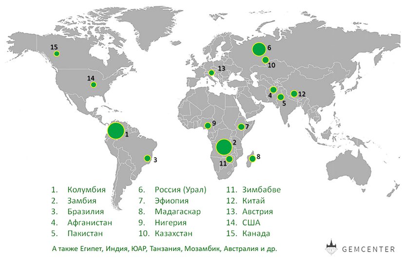 Географическое происхождение изумрудов как современный инструмент продаж