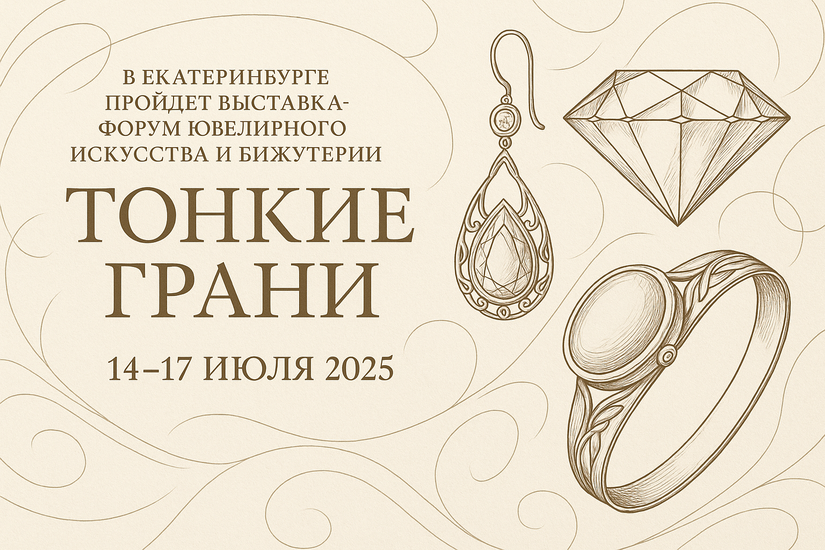 В Екатеринбурге пройдет выставка-форум ювелирного искусства и бижутерии «Тонкие грани»