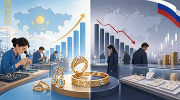 Казахстан наращивает ювелирное производство, пока российский рынок теряет продажи в натуральном выражении