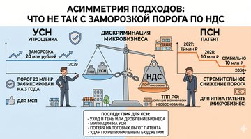 Асимметрия подходов: что не так с проектом заморозки порога по уплате НДС
