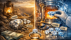 Искусственные бриллианты: путь от экзотики к массовой бижутерии