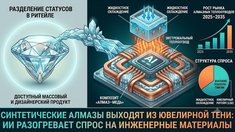 Синтетические алмазы выходят из ювелирной тени: ИИ разогревает спрос на инженерные материалы